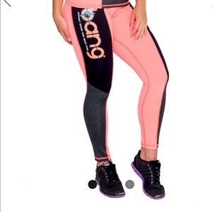 BANG ENERGY Long Pink Leggings